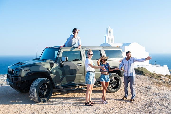 Off-Road Hummer Tour of Santorini: Private 4–5-Hour Caldera, Cliffs & Wine Tasting photo 1