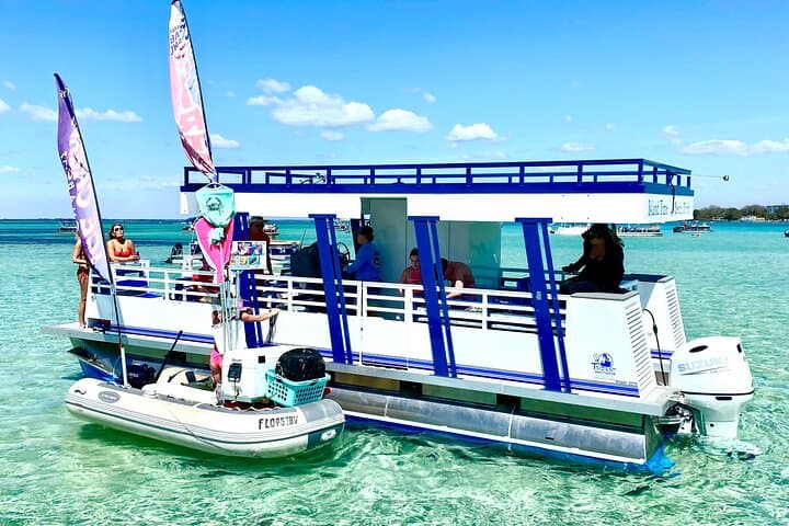 Private Destin Pontoon Charter to Crab Island — Snorkel, Dolphin Watch & Harbor Tour photo 2