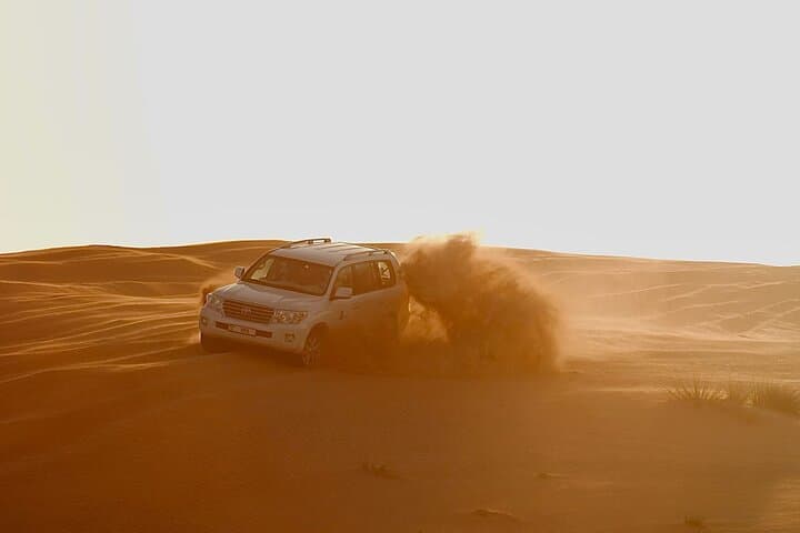 Abu Dhabi Desert Safari: 4x4 Dune Bashing, Camel Ride & BBQ Sunset Experience