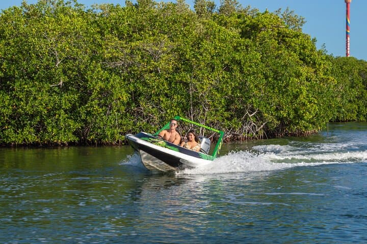 Drive a Speed Boat Through Cancun’s Nichupté Lagoon Mangroves
