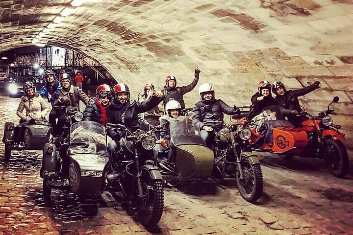 Paris Night Sidecar Tour with Champagne — Eiffel Tower Photo Stop & Private Driver photo 2