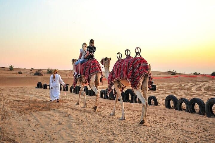 Big Red Dunes Desert Safari: Sunset Dune Bashing, Camel Rides & BBQ Camp Experience in Dubai photo 2