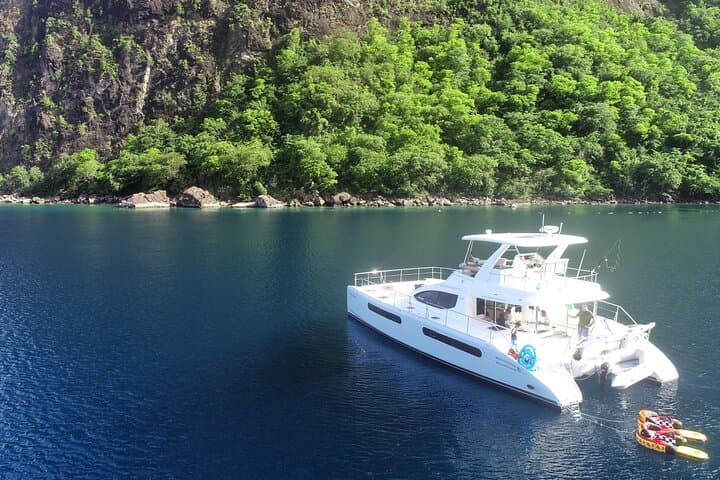 Private Luxury Catamaran Cruise Around St. Lucia’s West Coast