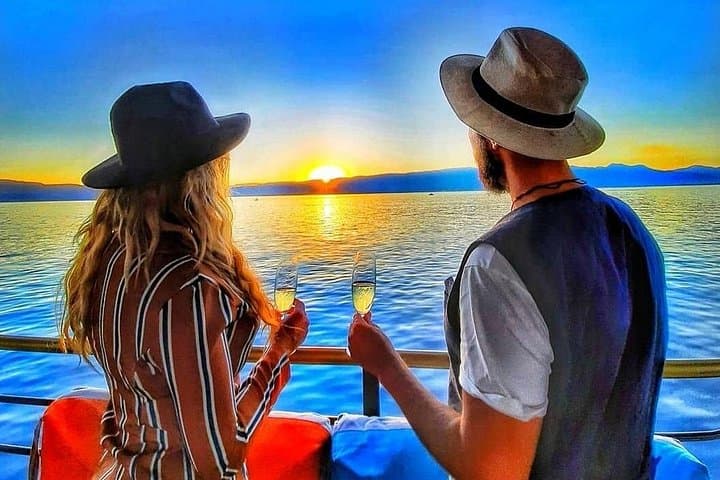 Ohrid Lake Sunset Cruise: 1.5‑Hour Champagne Boat Tour photo 1