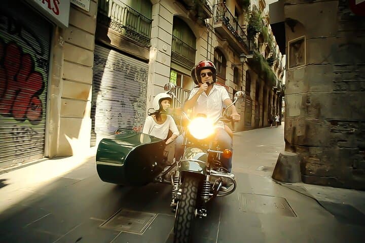 Barcelona Sidecar Private Tour: Classic Motorcycle Sightseeing and Gaudí Views photo 4