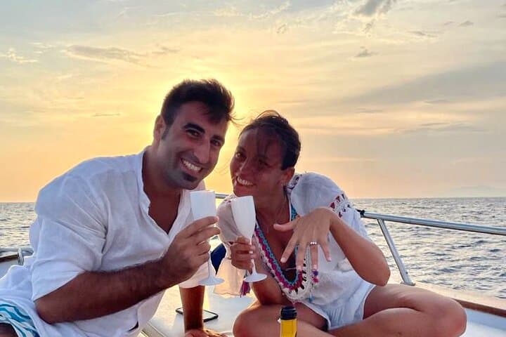 Capri Sunset Gozzo Cruise: Aperitif, Caves & Faraglioni Evening Tour photo 3