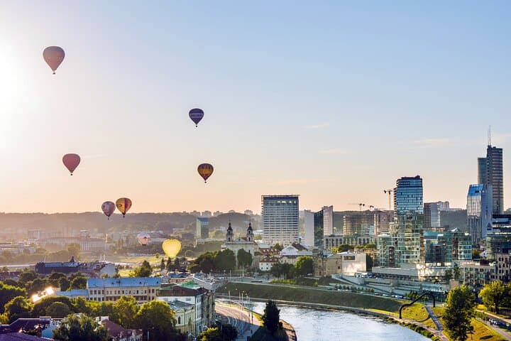 Hot Air Balloon Flight Over Vilnius Old Town — Sunrise Ride with Transfer & Champagne photo 4