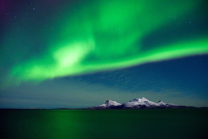 E-Bike Northern Lights & Bonfire at Ausvika Beach — Bodø Evening Tour photo 4