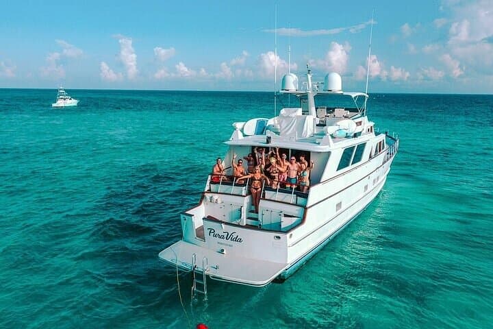 Sunset Private Yacht Charter on Pura Vida — 2-Hour Riviera Maya Cruise