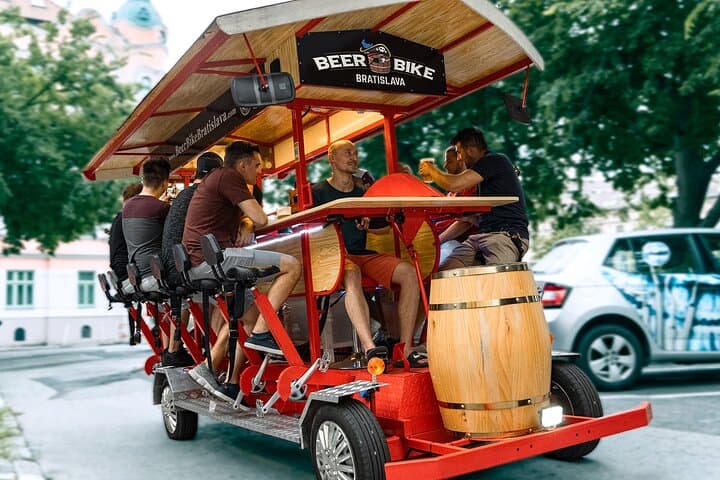 Pedal and Pour: Beer Bike Tour of Bratislava Old Town