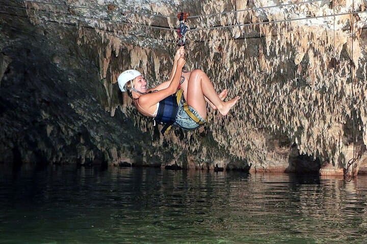 Tulum E-Bike, Zip Line & Cenote Snorkel Adventure with Mayan Lunch