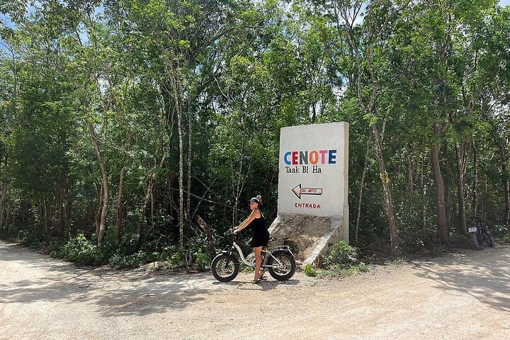 Tulum E-Bike, Zip Line & Cenote Snorkel Adventure with Mayan Lunch photo 3