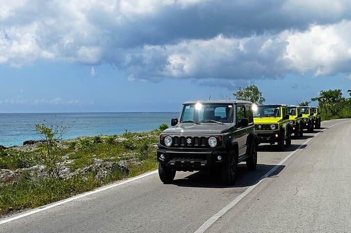 Cozumel Drive, Splash & Beach: Jimny Jungle Trails, Jade Cavern Swim & Roots Beach Break