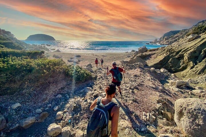 Sunset Hike to Monolithos Castle & Hidden Red‑Sand Bay, Rhodes