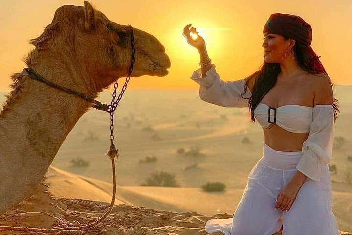 Evening Red Dunes Safari in Dubai — Sunset Dune Bashing, Sandboarding & BBQ Camp photo 4