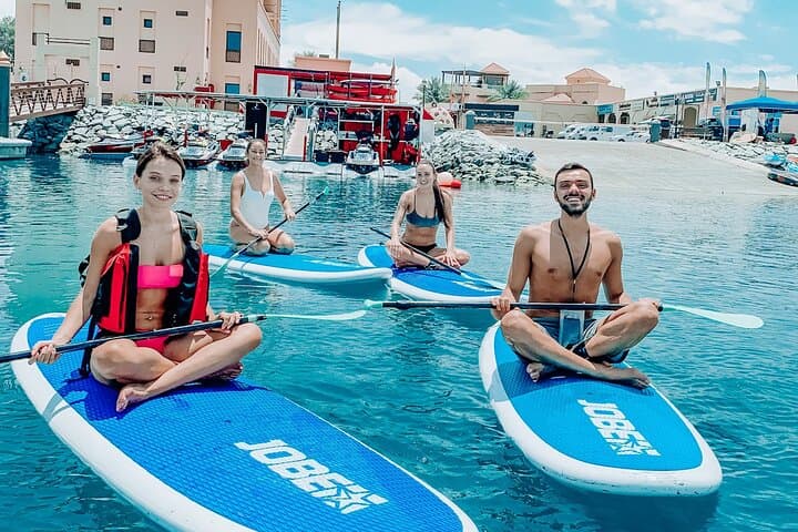 Jumeirah Stand-Up Paddle: 1-Hour SUP Cruise & Café Break with Popeye Jetski