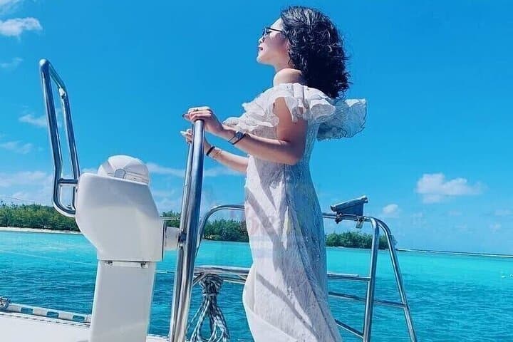 Private Catamaran Cruise to Ile aux Cerf from Pointe Jerome — Full-Day Snorkel & Waterfall Excursion photo 4
