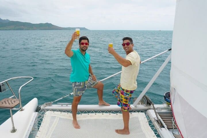 Private Catamaran Cruise to Ile aux Cerf from Pointe Jerome — Full-Day Snorkel & Waterfall Excursion photo 5