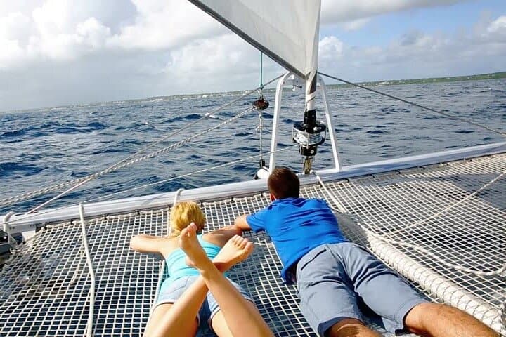 Private Catamaran Cruise to Ile aux Cerf from Pointe Jerome — Full-Day Snorkel & Waterfall Excursion photo 3