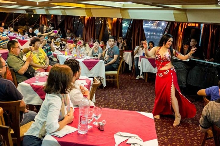Evening Nile Dinner Cruise in Cairo: Live Music, Belly Dance & Tanura Show photo 4