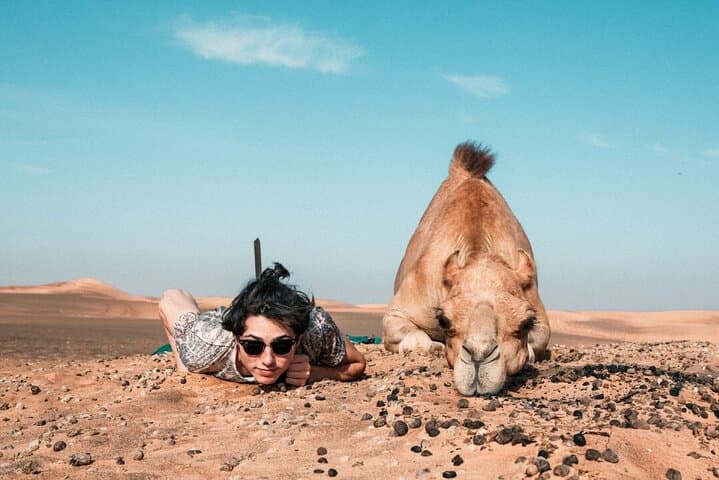 Sunrise Balloon Over Dubai Desert: Hot-Air Flight, Falcon Show & Camel Experience photo 6