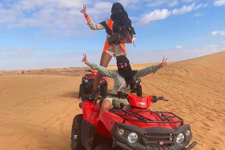 Evening Dubai Desert Safari: 1-Hour Quad Bike, Dune Bashing & Live BBQ photo 3