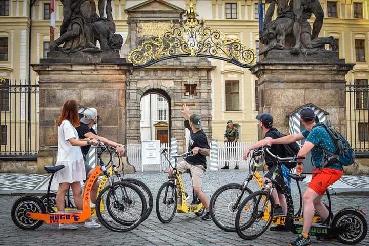 Prague E‑Scooter Panoramic Tour — 1.5-Hour Ride Around Castle, Kampa & Petřín
