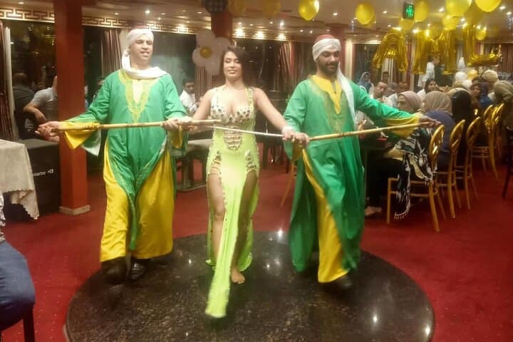 Evening Nile Dinner Cruise in Cairo — Live Music, Belly Dance & Tanoura Show photo 1