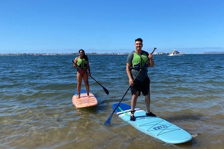 Stand-Up Paddle Board Lesson on San Diego Bay Wildlife Refuge