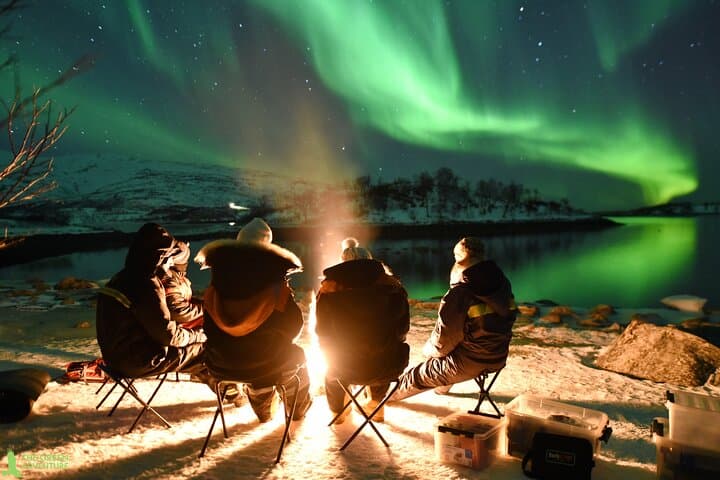 Chasing the Aurora: Tromsø Northern Lights Hunt with Photos & Bonfire