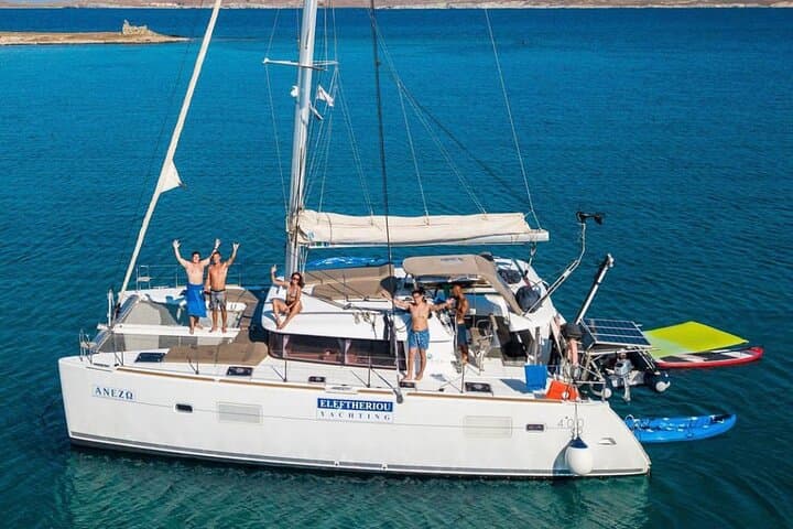 Private Mykonos Yacht Tour: Kalafatis to Rhenia with Swimming, SUP & Lobster Lunch photo 4