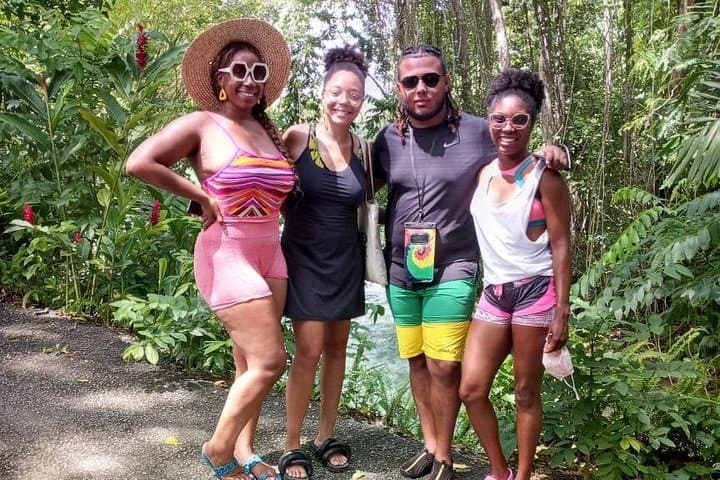 Martha Brae Bamboo Rafting and Blue Hole Private Day Tour from Montego Bay