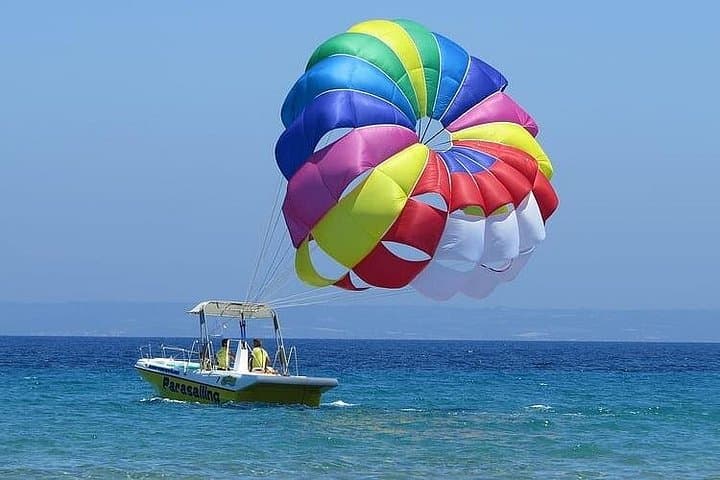 Belle Mare to Île aux Cerfs: Full-Day Watersports, Parasailing & Undersea Walk photo 4
