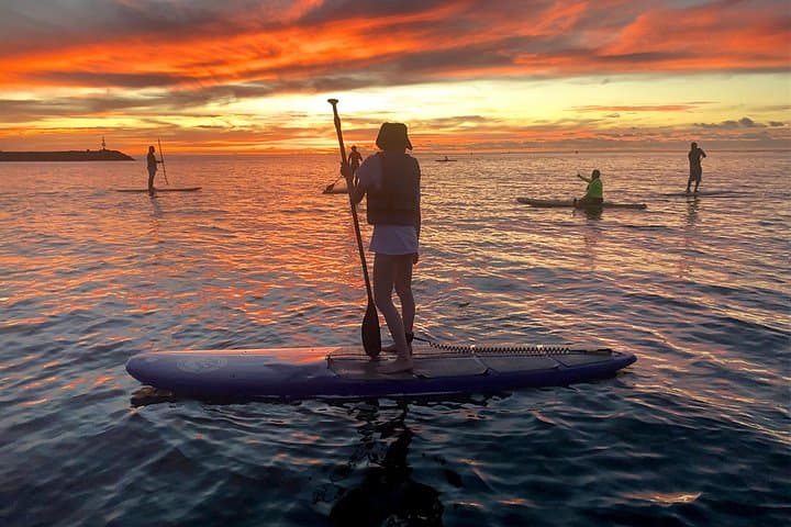 Sunset SUP in Haleiwa: Paddle with Hawaiian Green Sea Turtles at Dusk photo 2