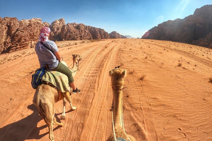 Wadi Rum Camel Trek Adventure: 3-Hour Camel Ride to Khazali Canyon & Red Sand Dune photo 2