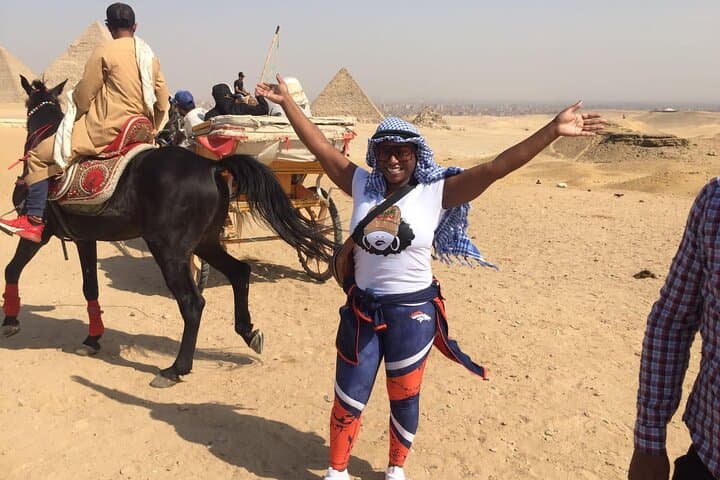 Giza Pyramids, Sphinx & Valley Temple with Nile Dinner Cruise — Private Day Tour from Cairo photo 4