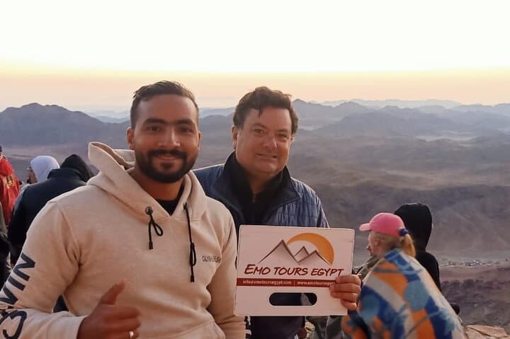 Night Ascent of Mount Sinai and St. Catherine Monastery from Dahab photo 2