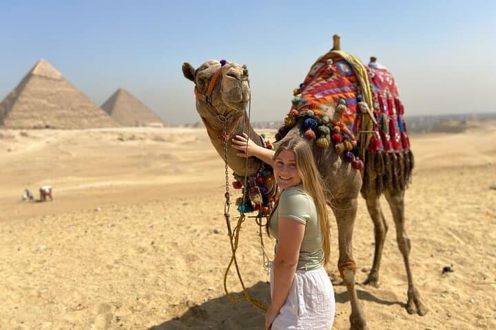 Full-Day Giza Pyramids, Sphinx, Saqqara & Memphis Tour with Camel Ride