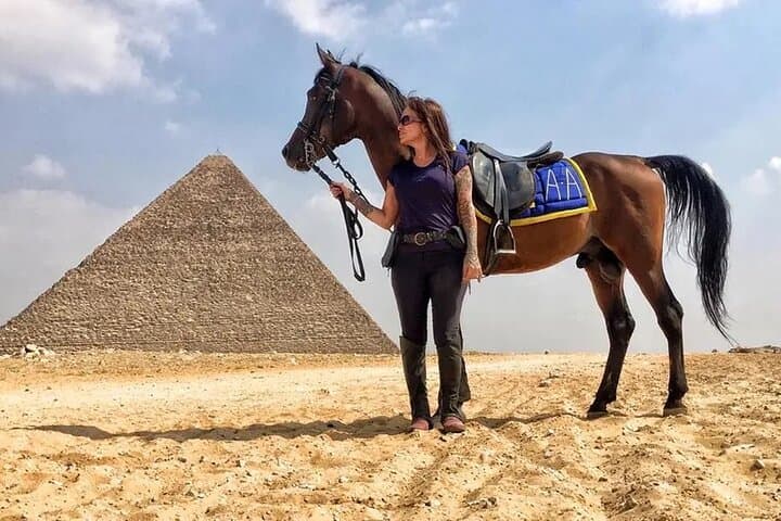 Arabian Horse Ride Around the Pyramids — Private Cairo Pickup photo 4