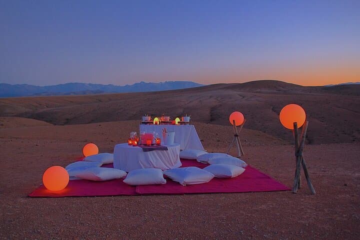 Overnight in Agafay Desert: Luxury Camp, Stargazing & Atlas Views Near Marrakech