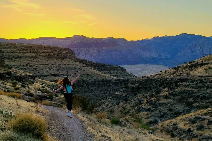Red Rock Animal Petting and Sunset Hike — Horses, Fossils & Sunset Views near Las Vegas