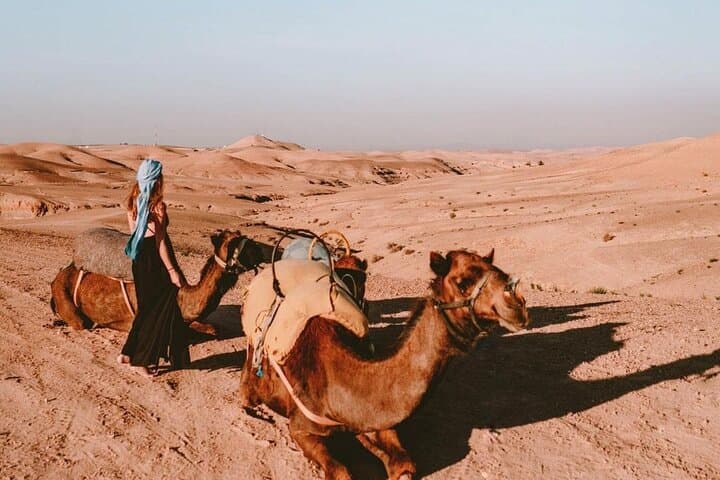Agafay Desert Sunset Camel Ride from Marrakech — Evening Camel Tour Guide photo 3