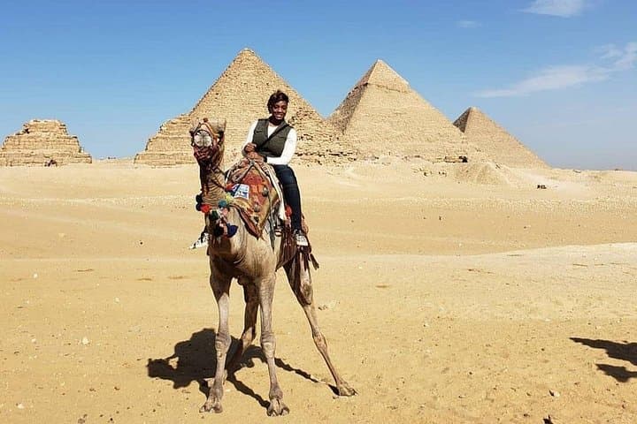 Private Half-Day Giza Pyramids & Grand Egyptian Museum Tour with Camel Ride