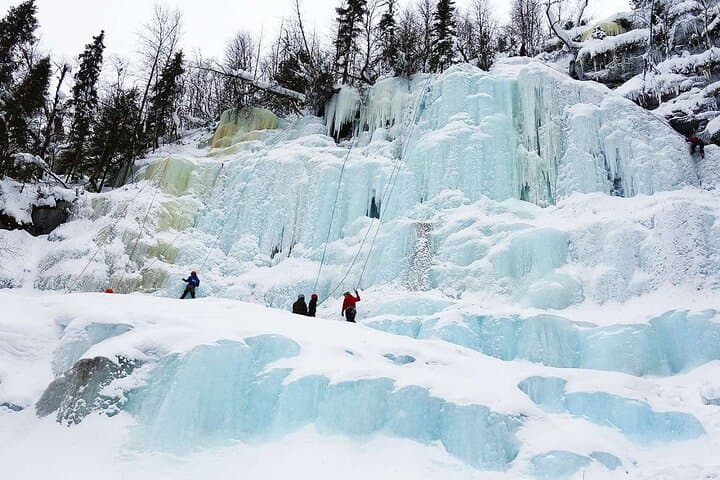 Korouoma Frozen Waterfalls: Winter Hike from Rovaniemi