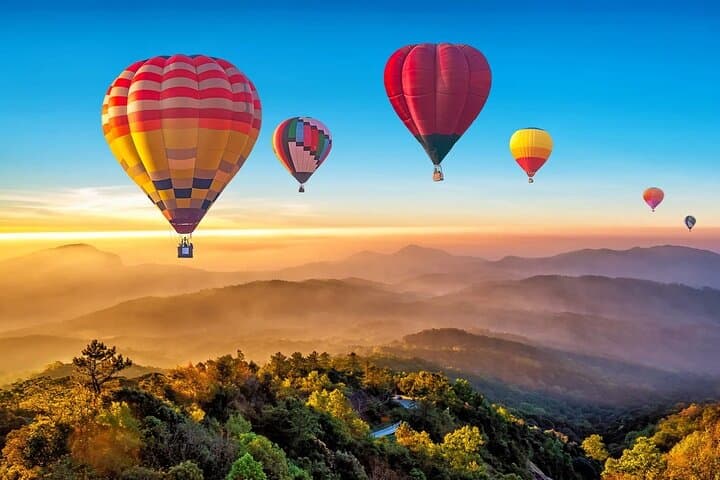 Sunrise Hot Air Balloon Adventure Over Chiang Mai Countryside