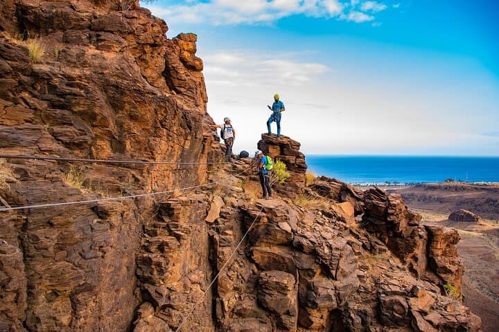 Gran Canaria Via Ferrata Adventure: High Bridge, Caves & Giant Swing photo 6