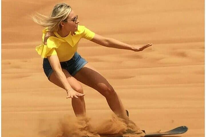Dubai Desert Safari: Dune Bashing, Sandboarding & Camel Ride with BBQ Dinner photo 2