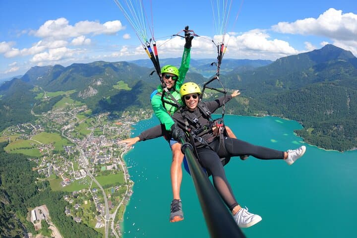 Soar Over Wolfgangsee: Tandem Paragliding from Zwölferhorn, St. Gilgen photo 2