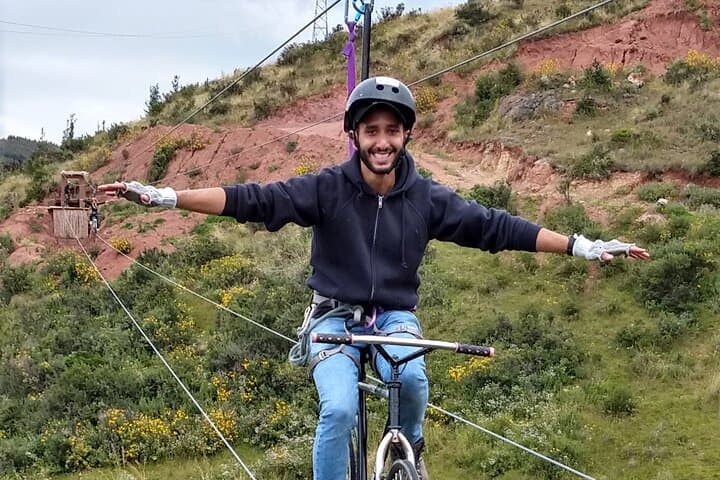 Cusco Extreme Sky Bike and Rappelling Adventure in Cachimayo photo 6