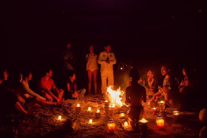 Full-Moon Cacao Ceremony on Holbox Beach: A Moonlit Mayan Healing Experience